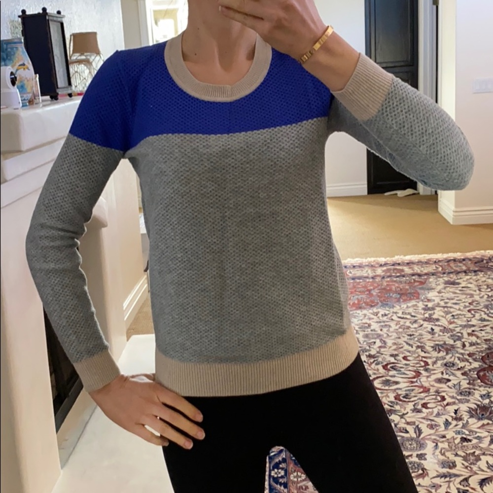 Madewell color block sweater like new!